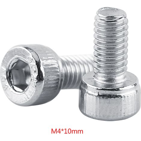Sortiment mit 50 Edelstahl-Innensechskantschrauben M4 x 10 mm