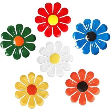Cet ensemble de 6 décorations murales en métal à motifs floraux convient à une utilisation intérieure (salon, chambre, salle à manger), extérieure (cour, porche, terrasse, clôture).