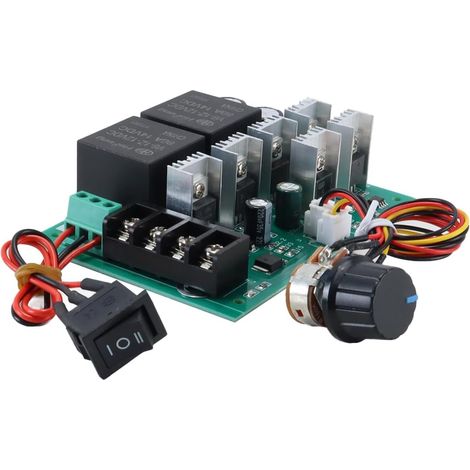 Contrôleur de Moteur DC 10–50 V 40 A, contrôleur de Vitesse de Moteur DC réversible 12 V 24 V 36 V 2000 W (1/5)