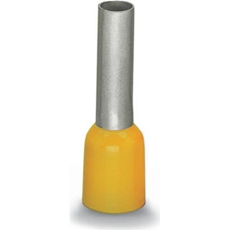 Embout simple d'extrémité de câble WAGO 216-208 6 mm² x 14 mm partiellement isolé jaune 100 pc(s) (1/3)