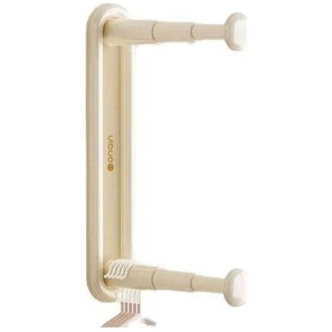 QORVA-Porte-cintres extensible - organisateur de cintres - portant de penderie multifonctionnel - porte-cintres extensible - extension de penderie - plastique