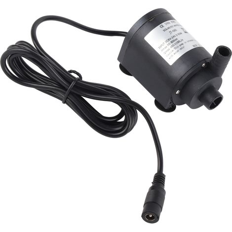 Pompe de circulation d'eau chaude 24 V CC 1100 L/h, moteur solaire sans balais, hauteur de refoulement 7 m (1/5)
