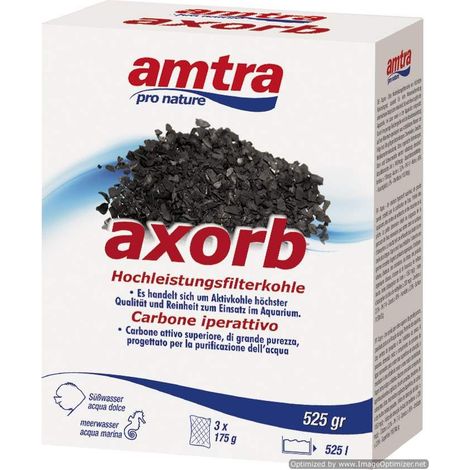 Amtra Axorb 5 kg: Set 6 pezzi Amtra Axorb Carbone attivo acquario di origine minerale