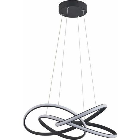 Suspension LED noire moderne Elarya 45W 4000K Reality (1/3)
