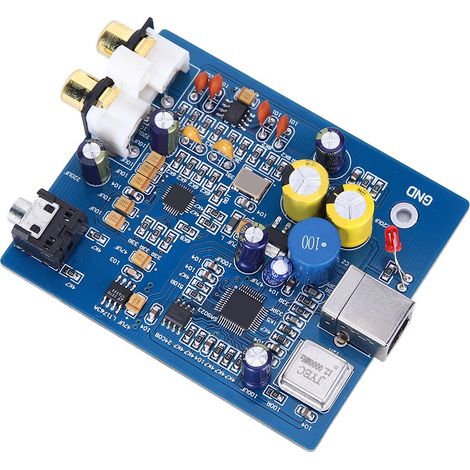 Carte de décodage, module d'amplification, accessoires audio, 24 bits, fréquence d'échantillonnage de 96 kHz, SA9023, USB (1/5)