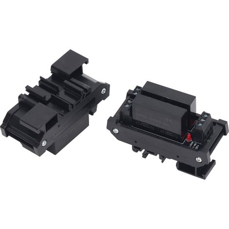 Relais statique rail DIN 2 modules BERM BEM-2P-GZ5DA, entrée commande 3-32VDC, sortie 5-8A 24-480VAC, bornier équitable, contrôle fiable (1/5)