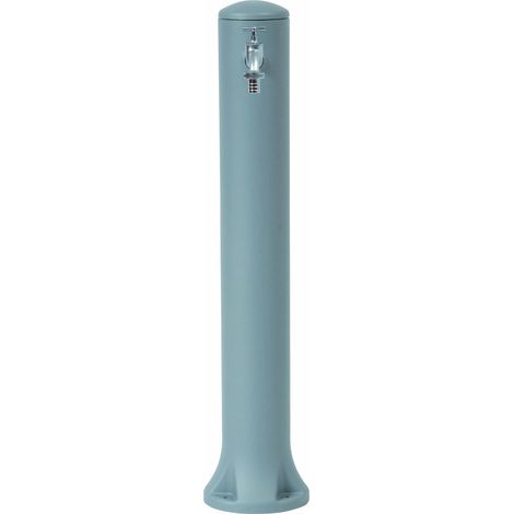 Graf – Fontaine RONDO grise avec robinet laiton – Polyéthylène léger et résistant – Raccordement 3/4" par le bas – Socle de fixation inclus (1/8)