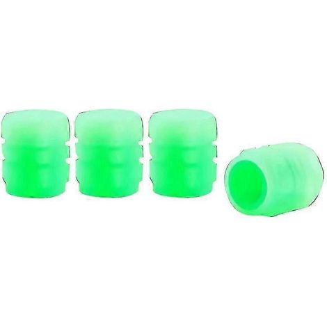Fluoreszierend beleuchtete Reifenventilkappe für Auto, Fahrrad und Motorrad (grün) (1/5)