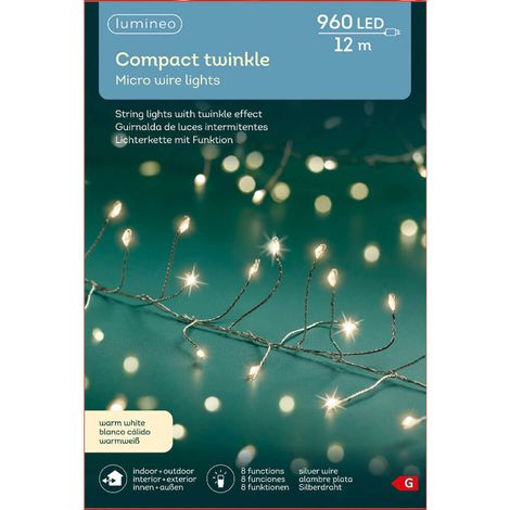 Ghirlanda Microled, 960 LED, Bianco Freddo. Lumineo (1/3)