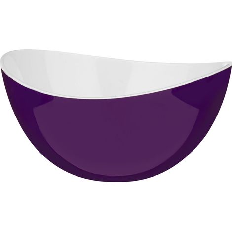 Petit Bol de Préparation Plastique Violet/Blanc (1/3)