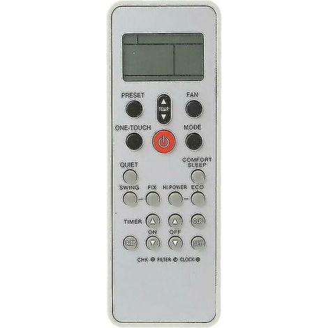 Télécommande climatiseur Toshiba WC-L03SE – Matériau ABS – Taille 15.7 x 5.1 x 1.5 cm – Utilisation intuitive à distance (1/3)