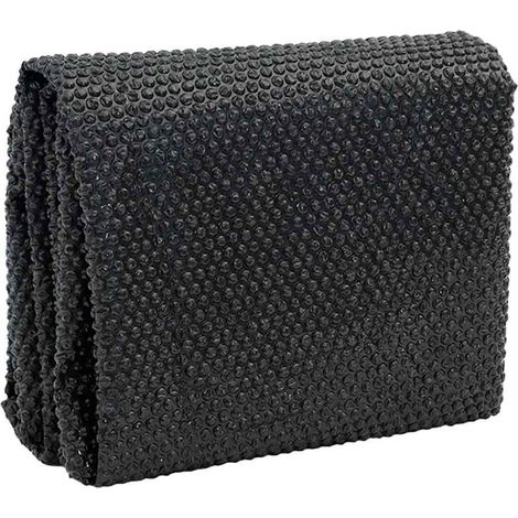 Film solaire de piscine flottant PE 210 cm Noir et bleu (1/5)