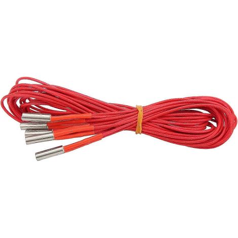 Cartouche Chauffante Inox 12V 40W x5 pour Imprimante 3D, Tige Extrudeuse Longueur 1m, Résistance Thermique Standard (1/5)