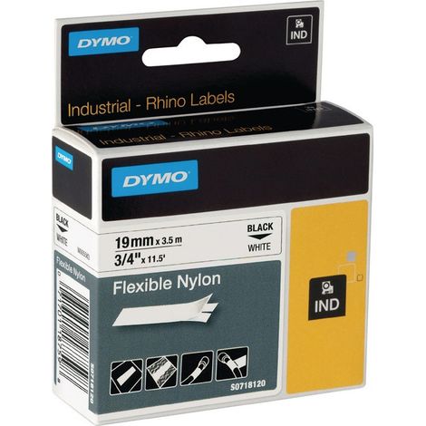 Ruban de marquage l. de bande 19 mm L. de ruban 35 m ruban souple en nylon noir (Par 5)
