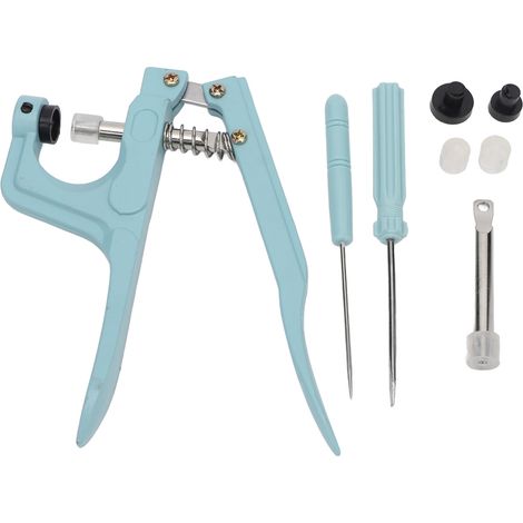 Machine à œillets en aluminium à presse manuelle, kit d'outils de poinçonnage pour bricolage et loisirs créatifs, facile à utiliser. (1/5)