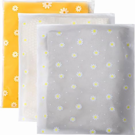 10 st återanvändbara zip-påsar, 40 x 50 cm stora plastpåsar för sjukhus, resekläder, förvaringspåsar, genomskinliga förseglingspåsar, vattentäta arrangörer för kläder, skor (1/5)