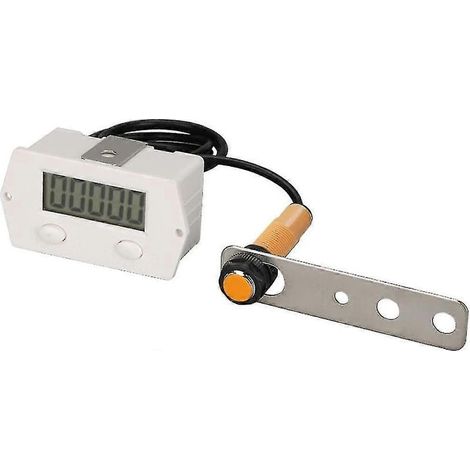 Online Store - Compteur de clics électroniques, compteur de lignes magnétique haute sensibilité Xj-5j, blanc (1 pièce) (1/5)