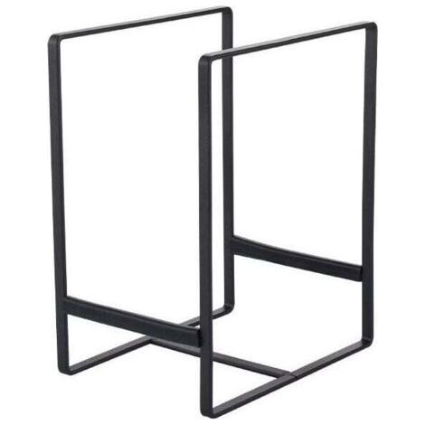 Noir(L) 2 Pièces Égouttoir à Vaisselle Multifonction Support à Assiette Métal Range Couvercle avec Poignée Portable Egoutoire Vaisselle Cuisine pour Assiettes Casseroles Couvercles (1/5)