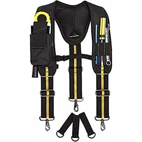 Bretelles réglables Ceintures Porte Outils Ceinture Bretelles Homme Outils Professionnel pour charpentier 1680D (1/5)