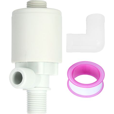 Vanne à bille flottante à filetage mâle, entrée de réservoir, contrôle automatique du niveau d'eau, plastique G1/2 po (1/5)