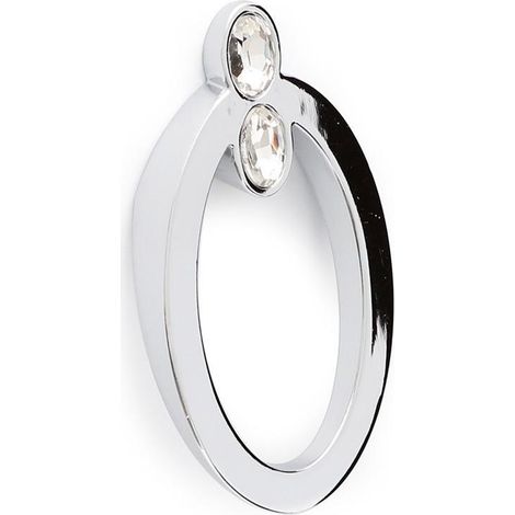 HOLE TIRADOR ZAMAK. 2 DIAMANTES. ELEGIR ACABADO. (1/2)