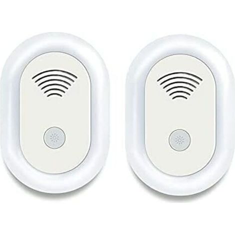 2PCS Répulsif Ultrason Anti Moustique, Ultrason pour Anti Moustiques Répulsif Antiparasitaire à Ultrasons Électronique Répulsif Ultrason Insectes (Norme Européenne) (1/4)