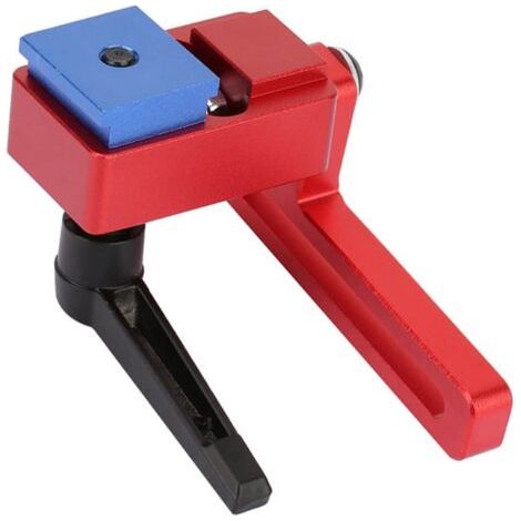 BUNTHAUS Butée coulissante pour rail d'onglet, outil de menuiserie en alliage d'aluminium, design ergonomique raffiné pour les charpentiers (1/5)