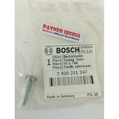 2910211247 Vis de taraudage Bosch Piece de rechange