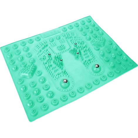 Tapis de massage des pieds en magnétite, coussin d'acupression réflexologie pour femmes, vert (1/5)