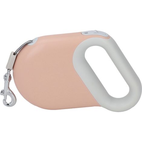 m (16,4 Fuß) lange, einziehbare Hundeleine mit Softgrip und Teleskopsteuerung, ideal für Spaziergänge im Freien mit Ihrem Haustier (rosa). (1/5)
