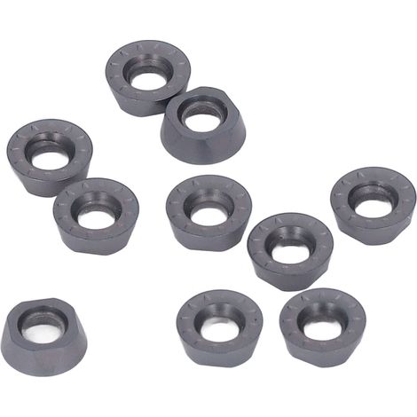 Satz mit 10 Hartmetall-Dreheinsätzen, CNC-Fräs- und Drehwerkzeuge, Set für Holz und Metall (1/5)