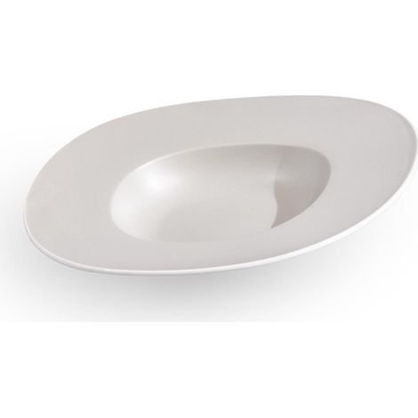 Fade convivio piatto pasta bowl porcellana gourmet grey 24x22 cm
