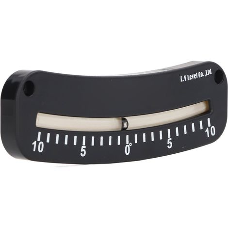 Clinomètre tubulaire – Inclinomètre miniature à échelle claire de 10° à 0° à 10° avec trou de fixation (1/5)