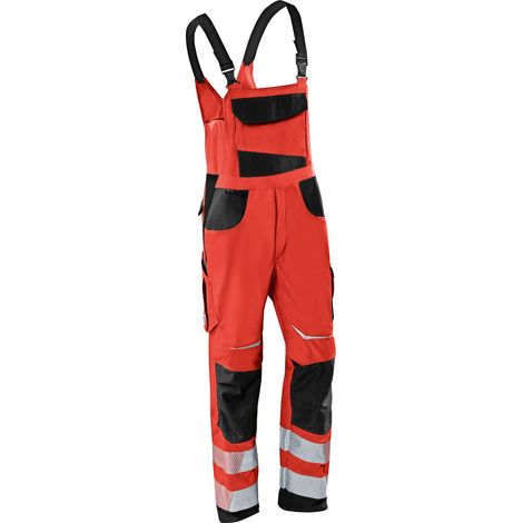 Kübler Latzhose REFLECTIQ PSA 2 3207 warnrot/schwarz Gr. 98 (1/2)