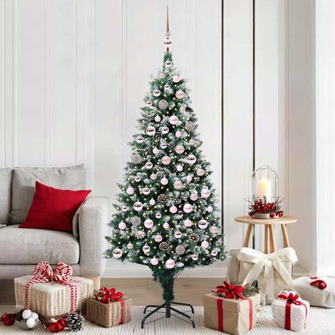 Künstlicher Weihnachtsbaum mit 300 LEDs mit Ständer Grün 180 cm (1/5)