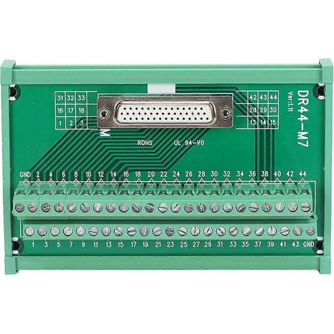 Klemmenblock-Buchsenleisten-Schnittstellenstecker-Breakout-Board-Modul DC 60V DR44‐M7 (1/4)