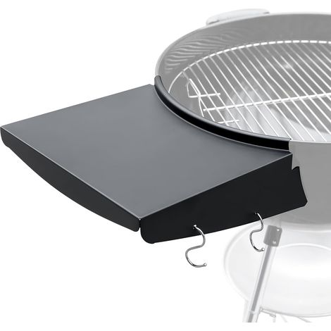 Table D'appoint - 1 Unité - Acier - Pliable Avec Crochets - Barbecue Charbon 57 Cm - Noir (1/5)