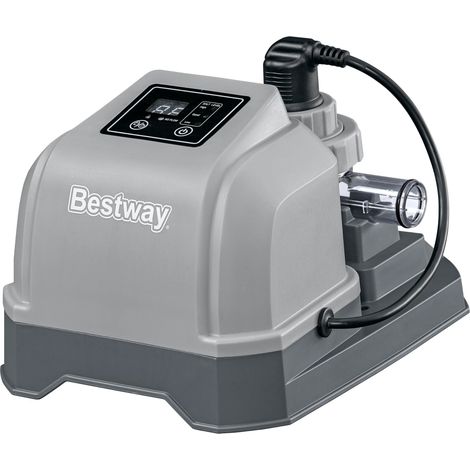 Chlorinateur d'eau salée Hydrogenic, 2 g/h, 19 W, piscine jusqu'à 8 327 litres, auto-nettoyage, verrouillage automatique des touches, substitut de chlore, doux pour la peau (1/5)