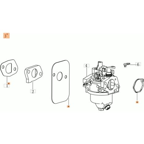 Kit guarnizioni tagliaerba modelli G44TK G48TK ORIGINALE EMAK L66151570