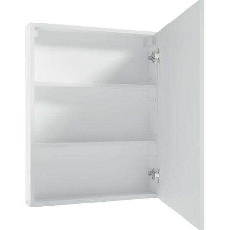 Armario de baño blanco de pared Reflection 50 con espejo