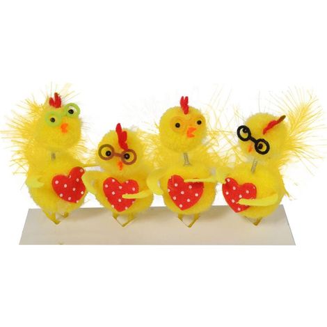 Galline, set da 4, 7 cm (1/2)
