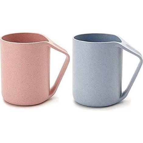 Tasse En Paille De Blé - 350 Ml - Résistant À La Chaleur Jusqu'À 120 °C - Empilable Et Antidérapant - Pour Eau Café Lait Jus - 1 Pièce (1/5)