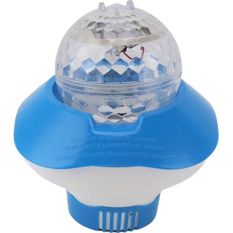 Distributeur solaire flottant et évolutif de comprimés chimiques pour spas, parcs aquatiques et aquariums