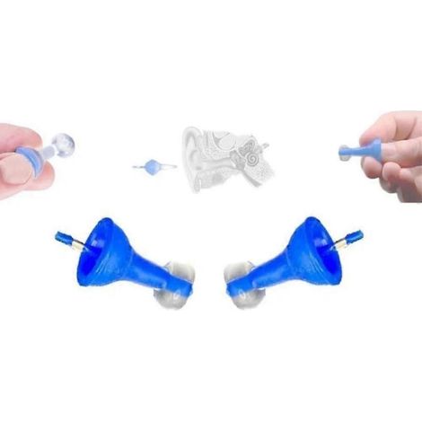 Bouchons d'oreilles gonflables innovants, bouchons d'oreilles antibruit réutilisables ultra-confortables (1/4)