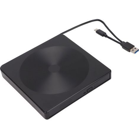 Lecteur DVD Externe USB 3.0 et USB-C, Design Antichoc, Pratique pour Ordinateur Portable (1/5)