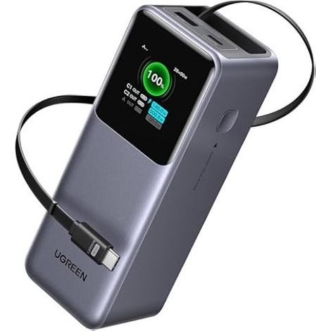 Rivacase Power Bank VA1086 60000 mAh PD 100W con Luces LED de Camping