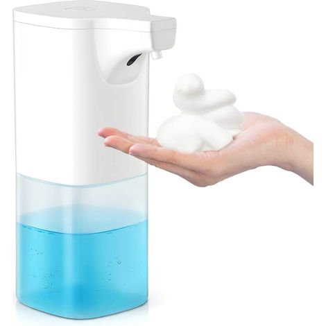 Distributeur savon automatique – capteur IR, mousse, 350 ml – sans contact – salle de bain/cuisine/hôtel (1/4)