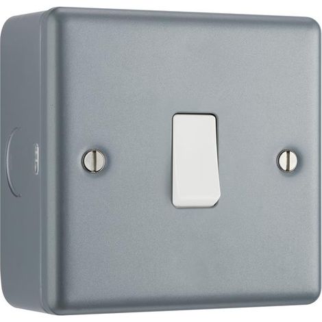 Masterplug MC512-01 Metal Clad 1-Gang 2-Way Light Switch MSTMC512