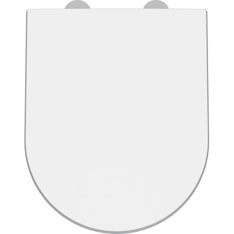 Luxury D Shape Top Fix Soft Close - White