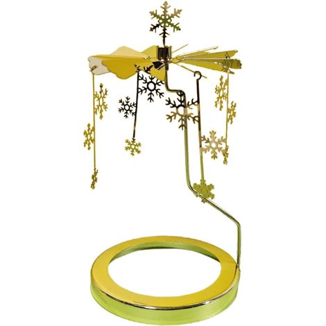 Candle Holder, Candle, Rotating Tea Light Holder Gold Candle Holder Spinner, Rotary Candle Holder, Christmas Candle , Tea Light Candle Spinnerf for Christmas Party (1/5)